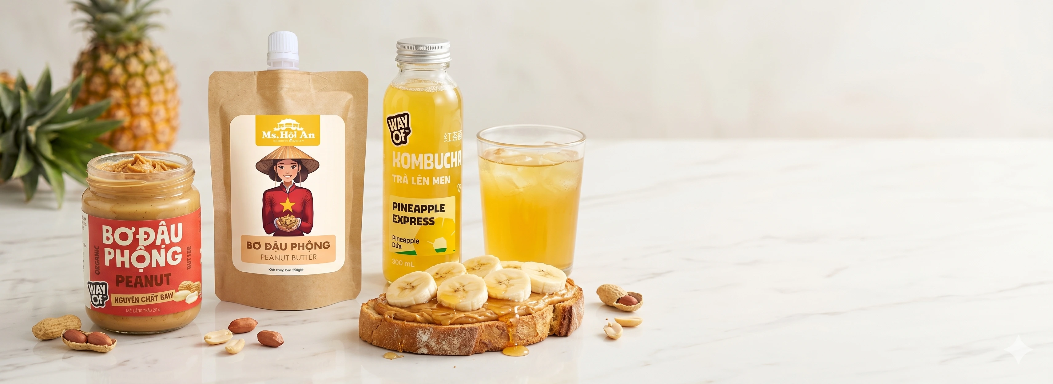 Bơ hạt và kombucha thủ công Way Of Awesome