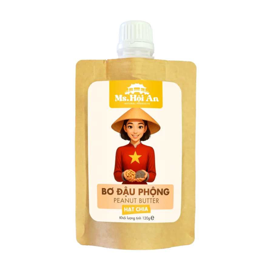 Bơ đậu phộng hạt chia