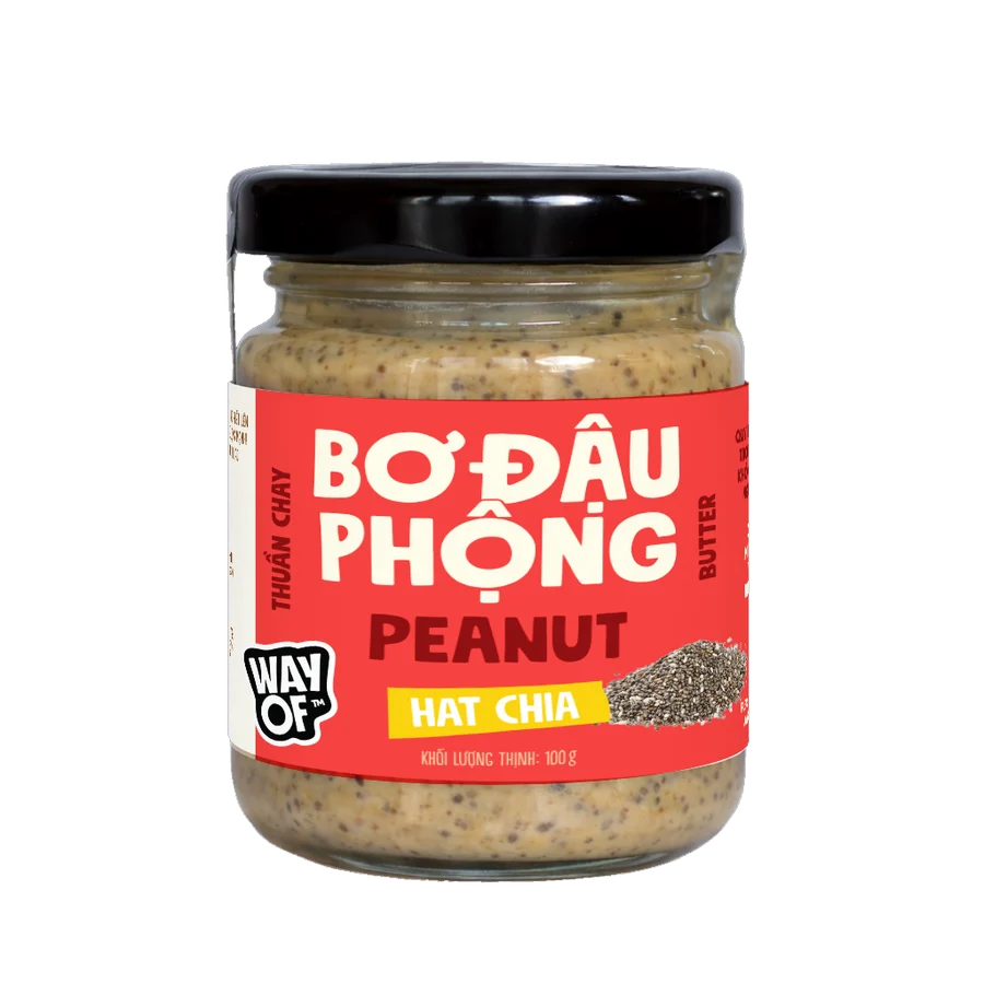 Bơ đậu phộng hạt chia