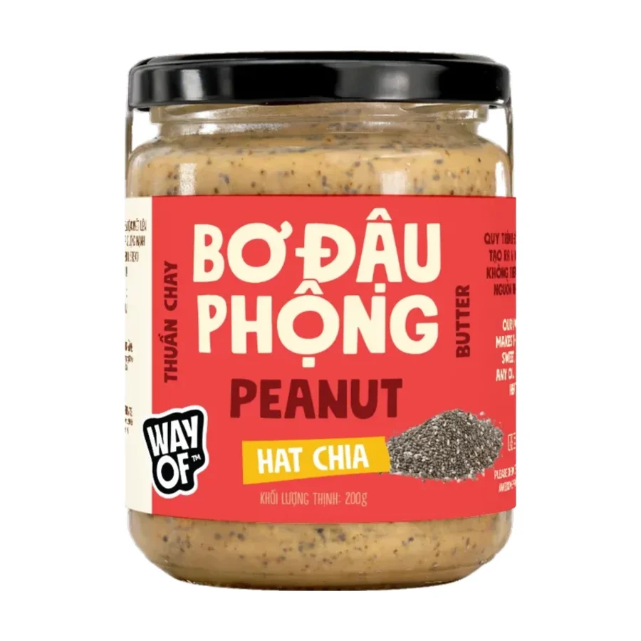 Bơ đậu phộng hạt chia